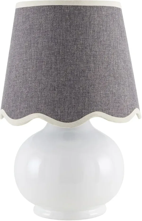 Tindra Ceramic Table Lamp - White