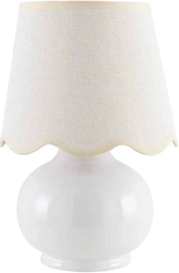 Tindra Ceramic Table Lamp - White