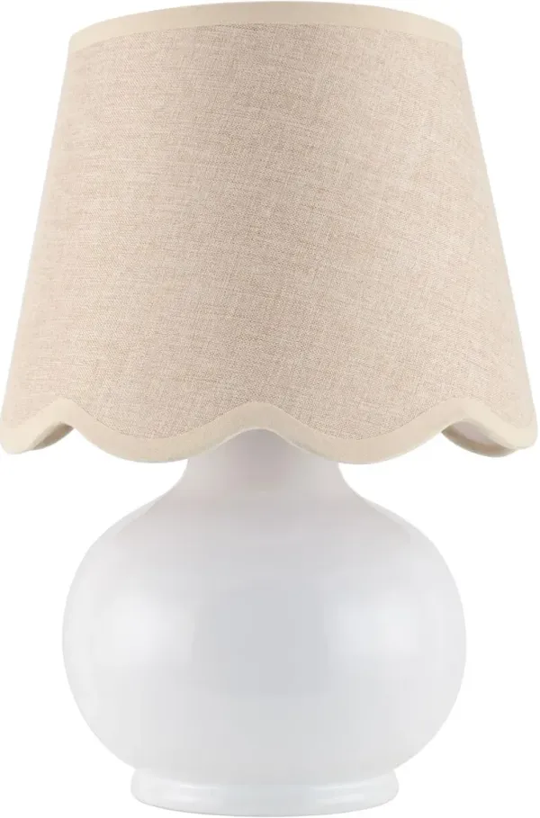Tindra Ceramic Table Lamp - White