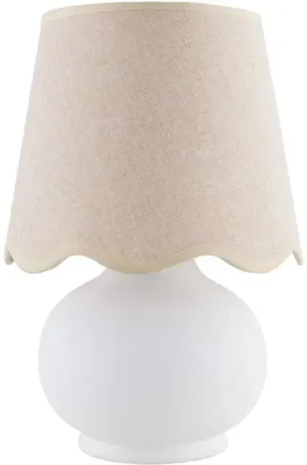 Tindra Ceramic Table Lamp - White