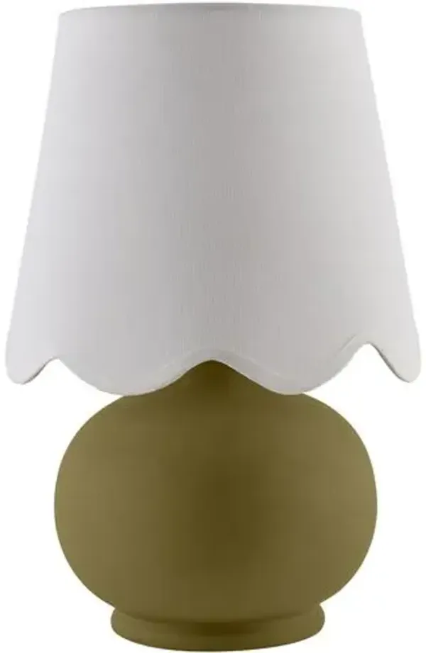 Tindra Ceramic Table Lamp - Green