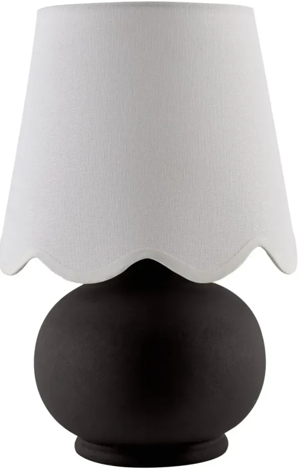 Tindra Ceramic Table Lamp - Black