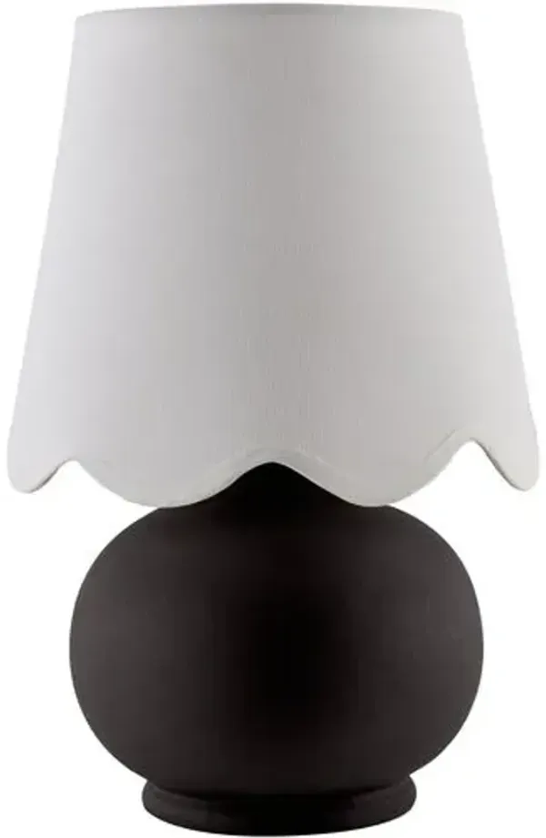 Tindra Ceramic Table Lamp - Black