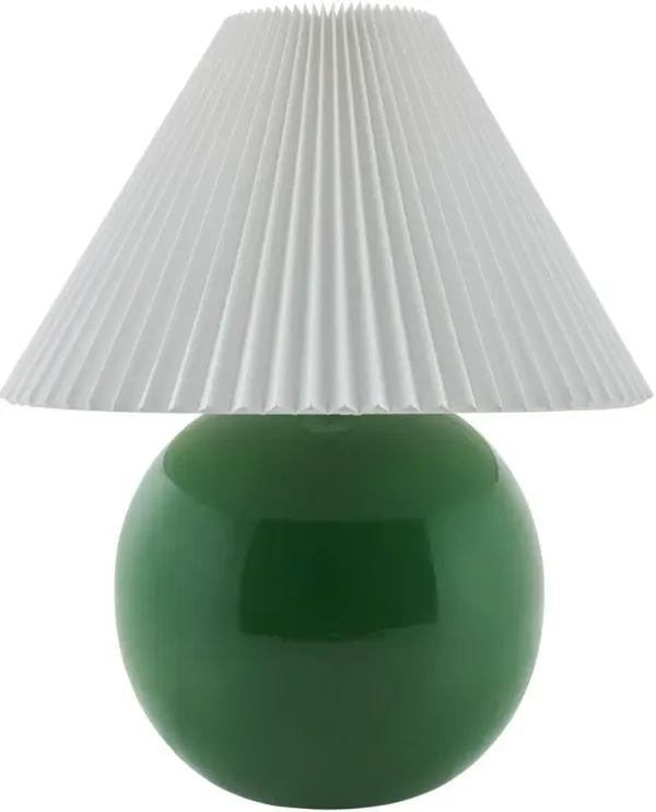 Thorian Tapered Shade Table Lamp - Green