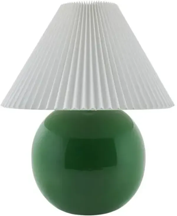 Thorian Tapered Shade Table Lamp - Green
