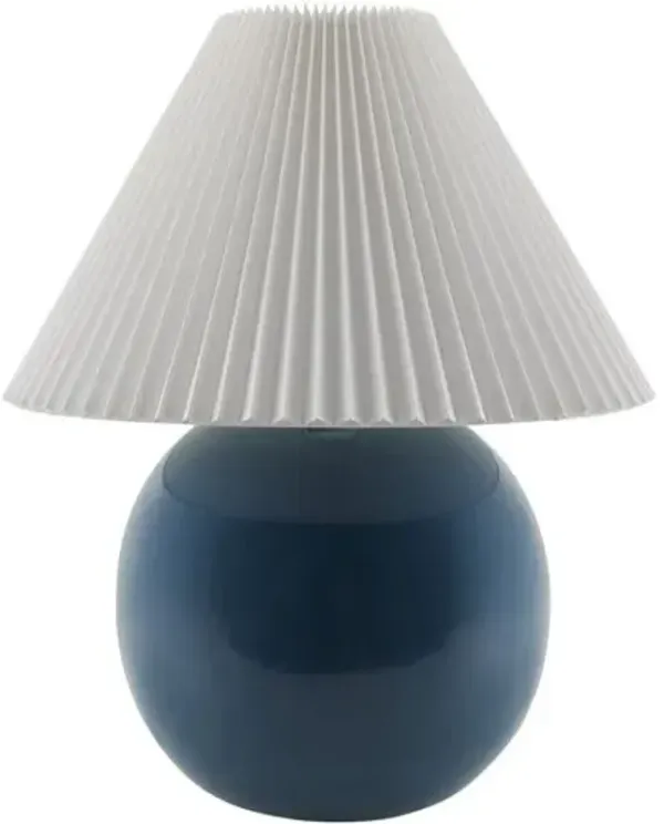 Thorian Tapered Shade Table Lamp - Blue