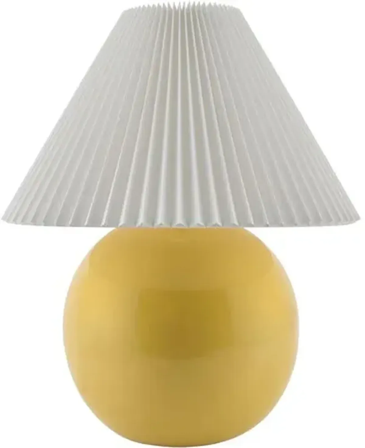 Thorian Tapered Shade Table Lamp - Yellow