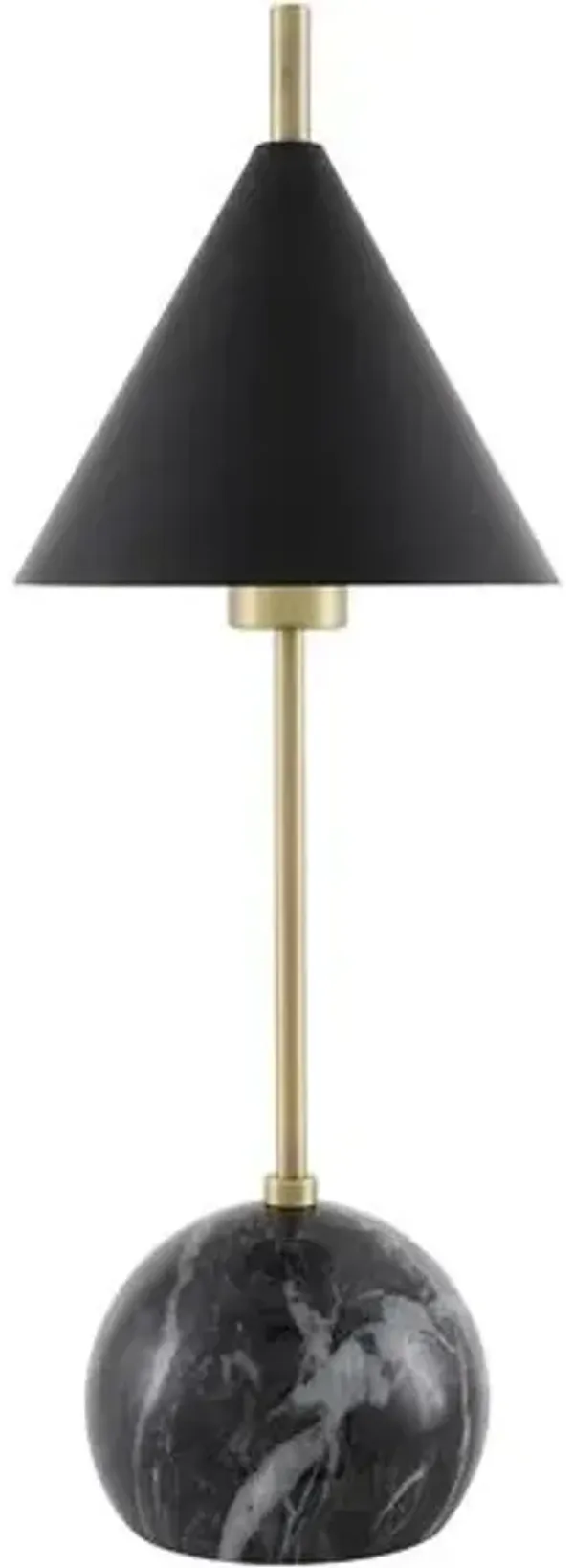 Thaliah Marble Table Lamp - Black