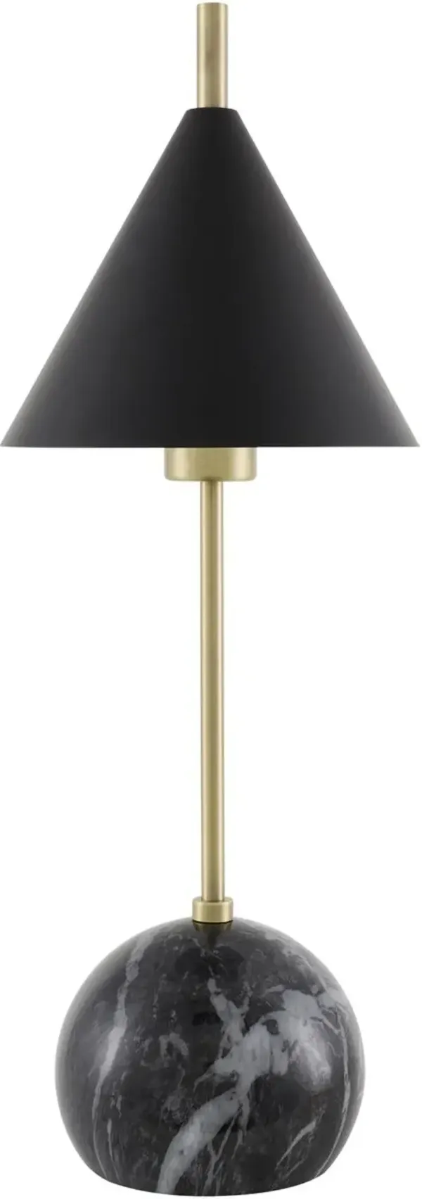Thaliah Marble Table Lamp - Black
