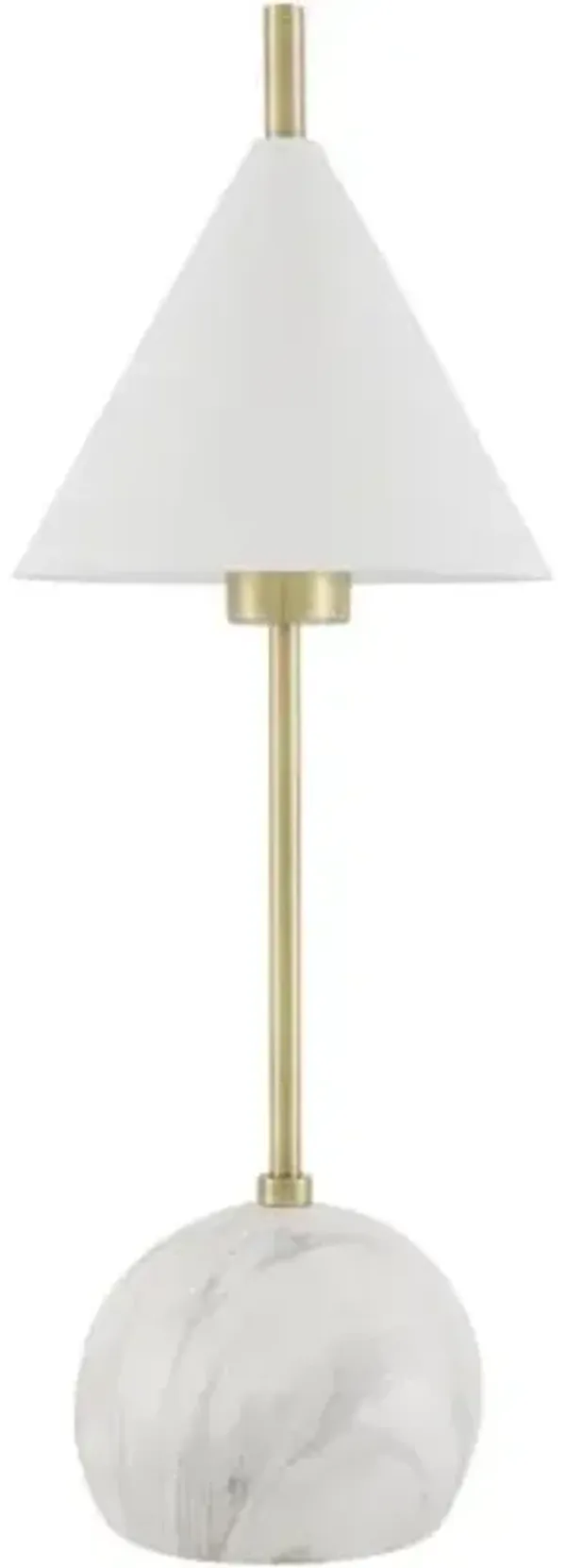 Thaliah Marble Table Lamp - White
