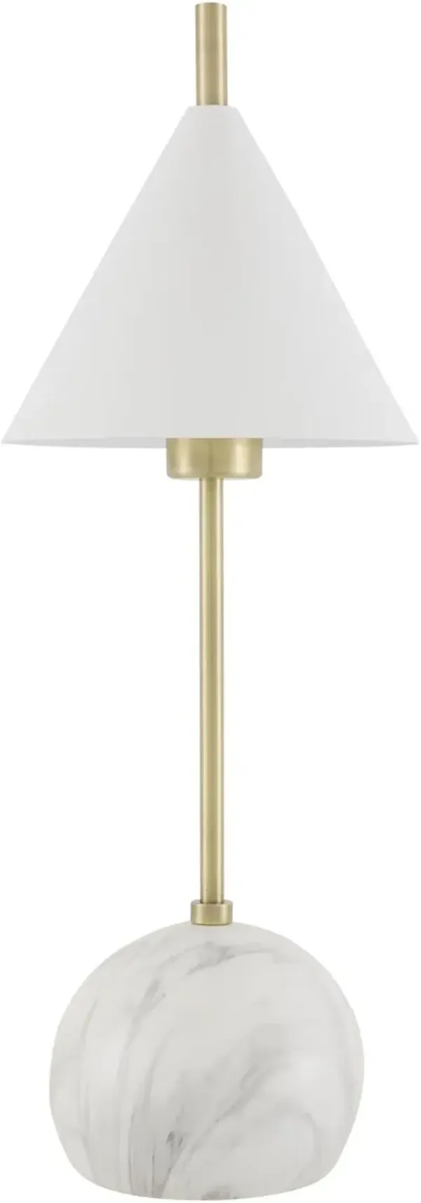Thaliah Marble Table Lamp - White