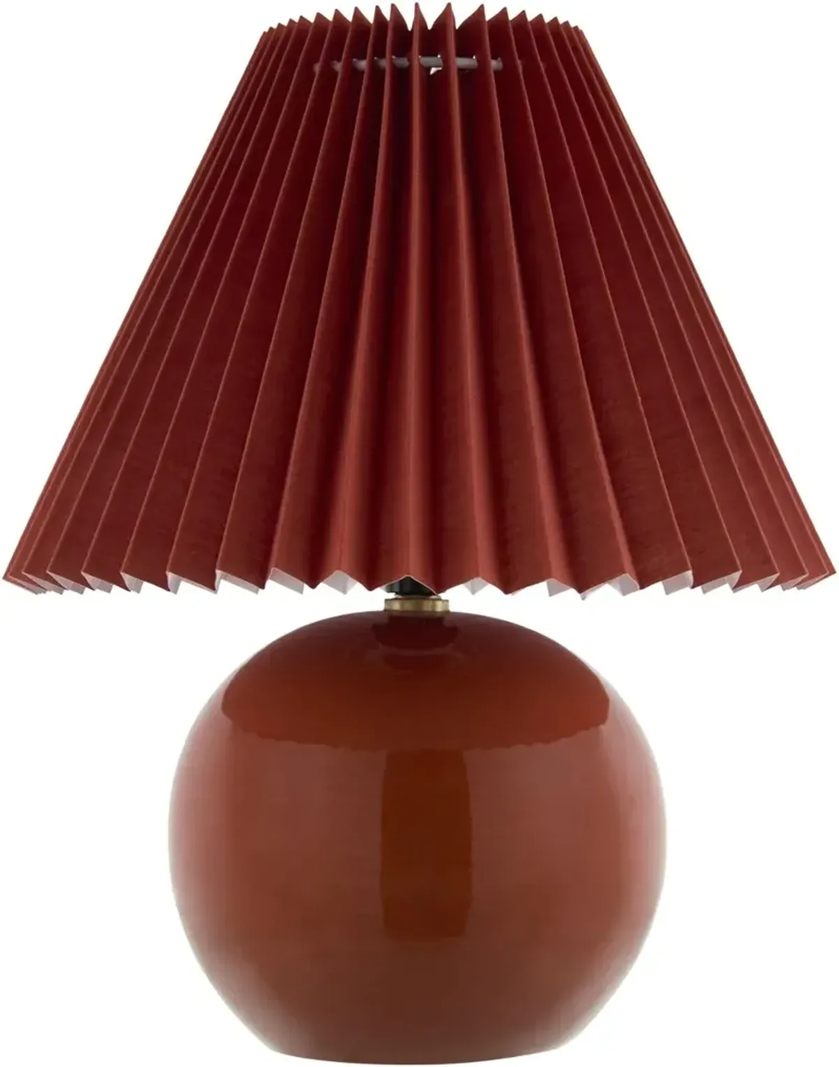 Thalen Ceramic Table Lamp - Red