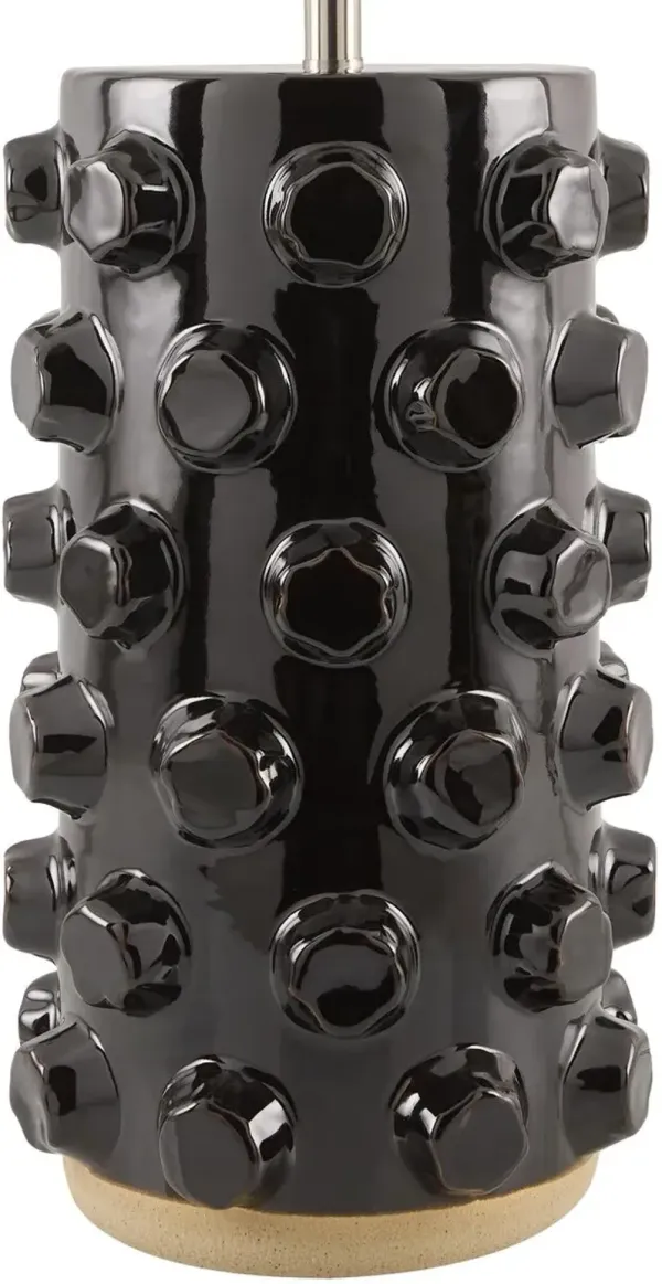 Pavan Ceramic Table Lamp - Black