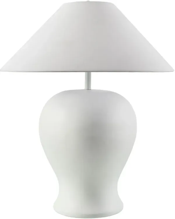 Izelle Ceramic Table Lamp - White