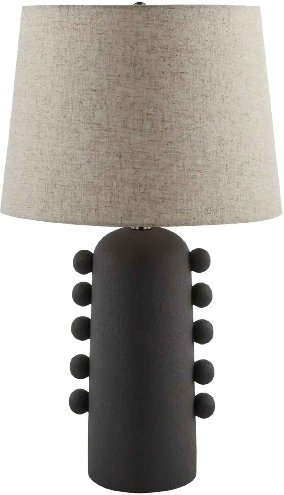 Maevra Ceramic Table Lamp - Black