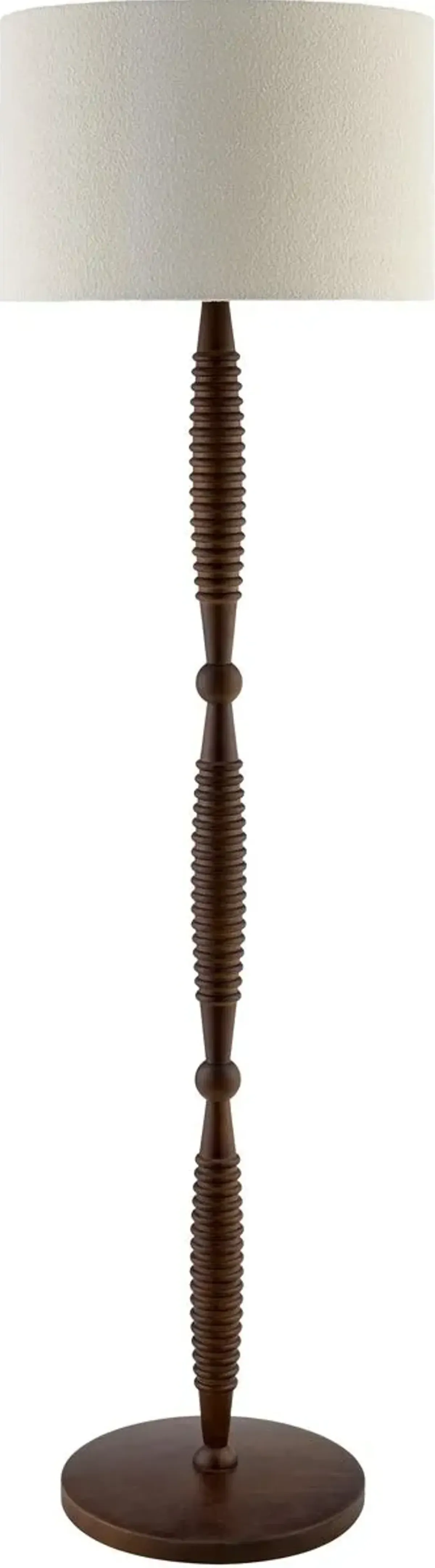 Talitha Boucle Shade Floor Lamp - Natural/Brown