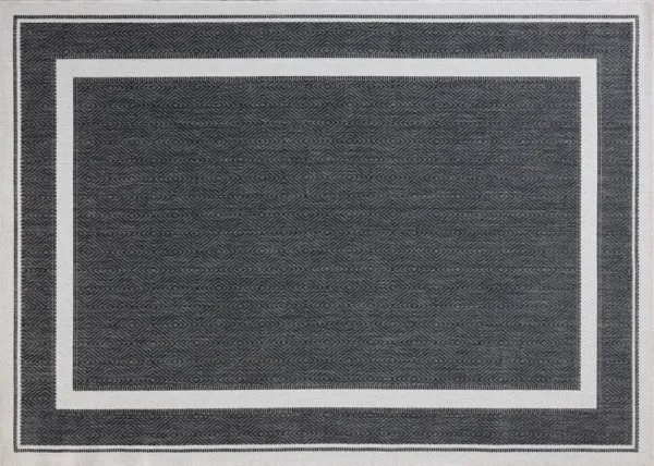 Coast Indoor/Outdoor Rug, Onyx/Ivory