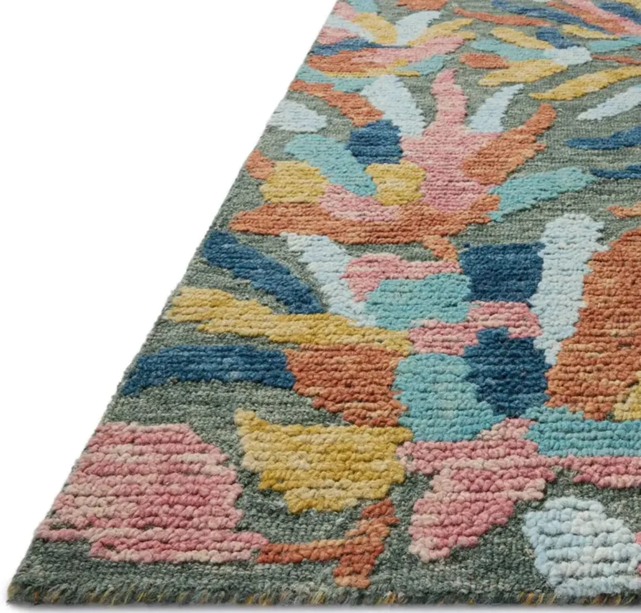 Poppy Hand Tufted Rug, Green | Furniture.com
