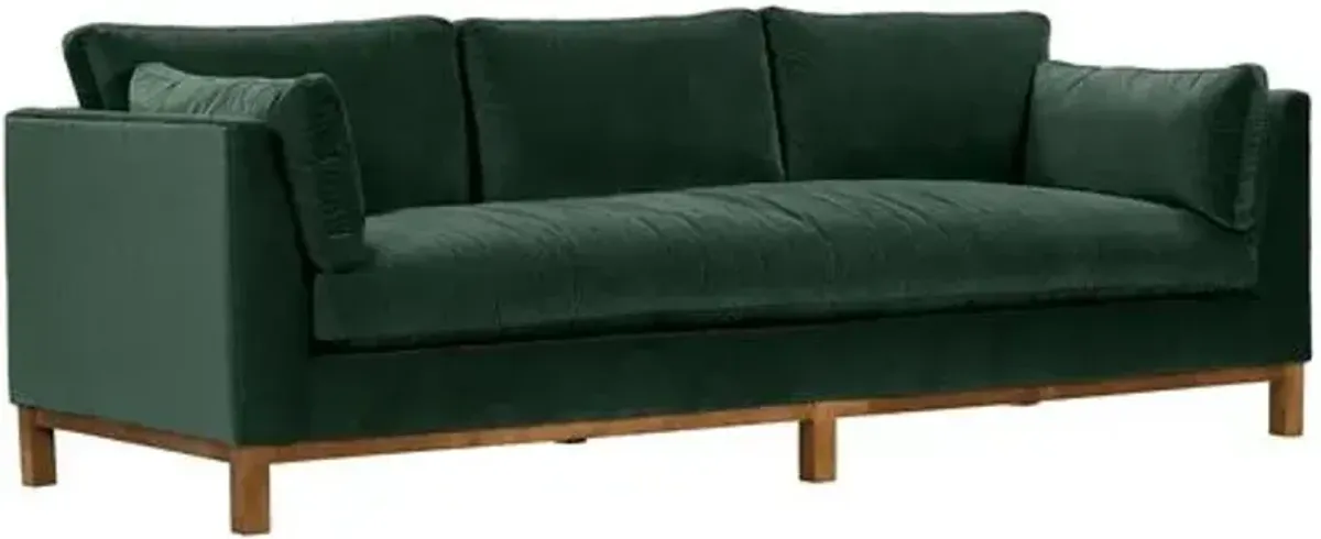 Apollo Velvet Bench-Seat Sofa