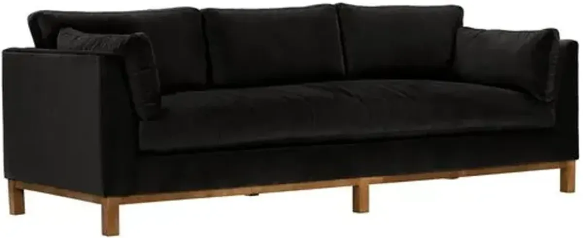 Apollo Velvet Bench-Seat Sofa