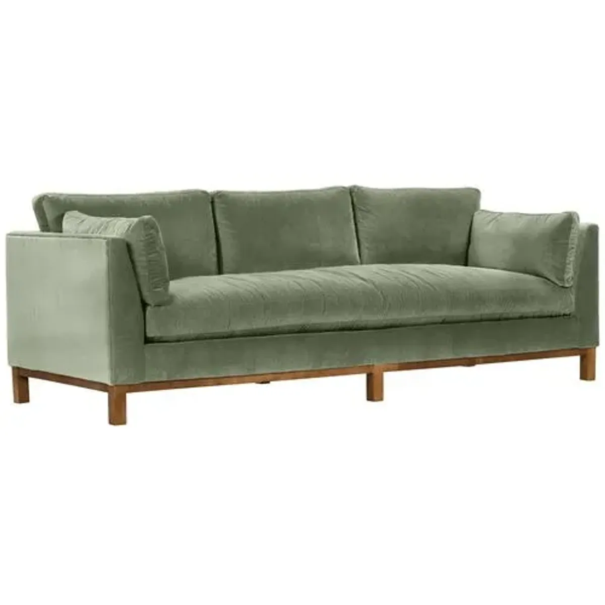 Apollo Velvet Bench-Seat Sofa