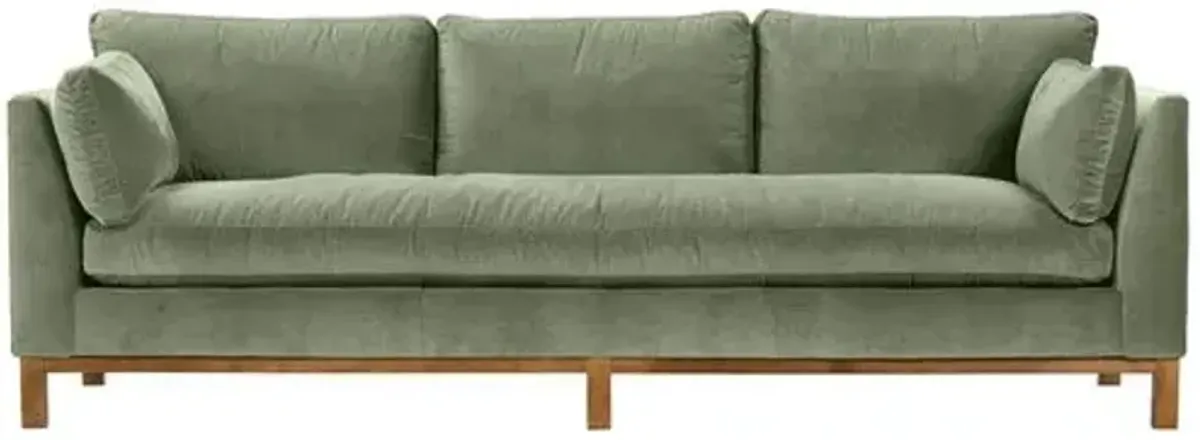 Apollo Velvet Bench-Seat Sofa