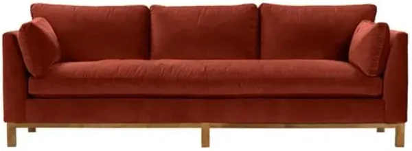 Apollo Velvet Bench-Seat Sofa