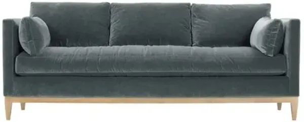 Elodie Velvet Bench-Seat Sofa