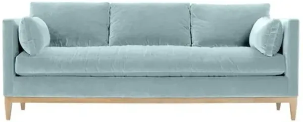 Elodie Velvet Bench-Seat Sofa