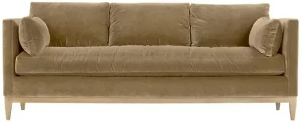 Elodie Velvet Bench-Seat Sofa