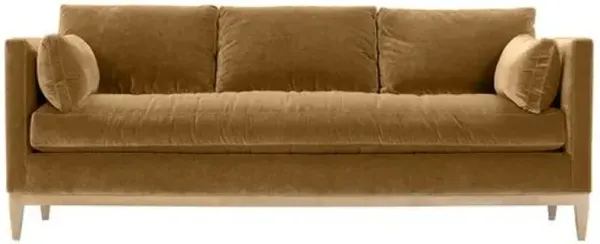Elodie Velvet Bench-Seat Sofa