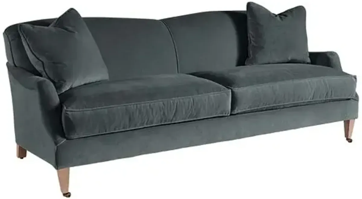 Elodie Velvet Curved Back Sofa