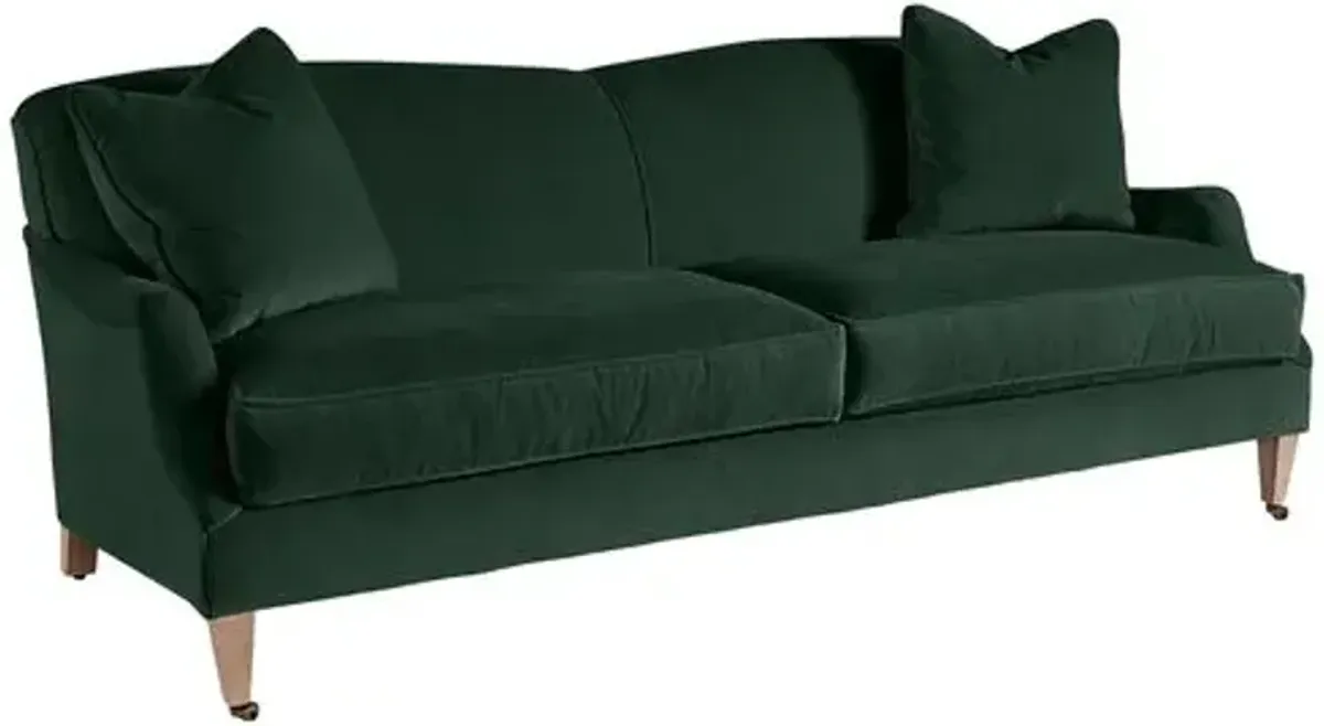 Elodie Velvet Curved Back Sofa