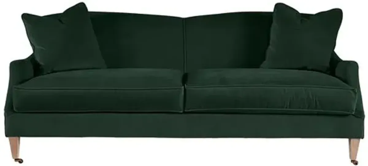 Elodie Velvet Curved Back Sofa