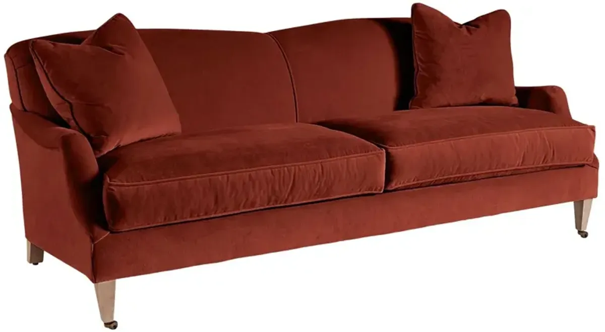 Elodie Velvet Curved Back Sofa