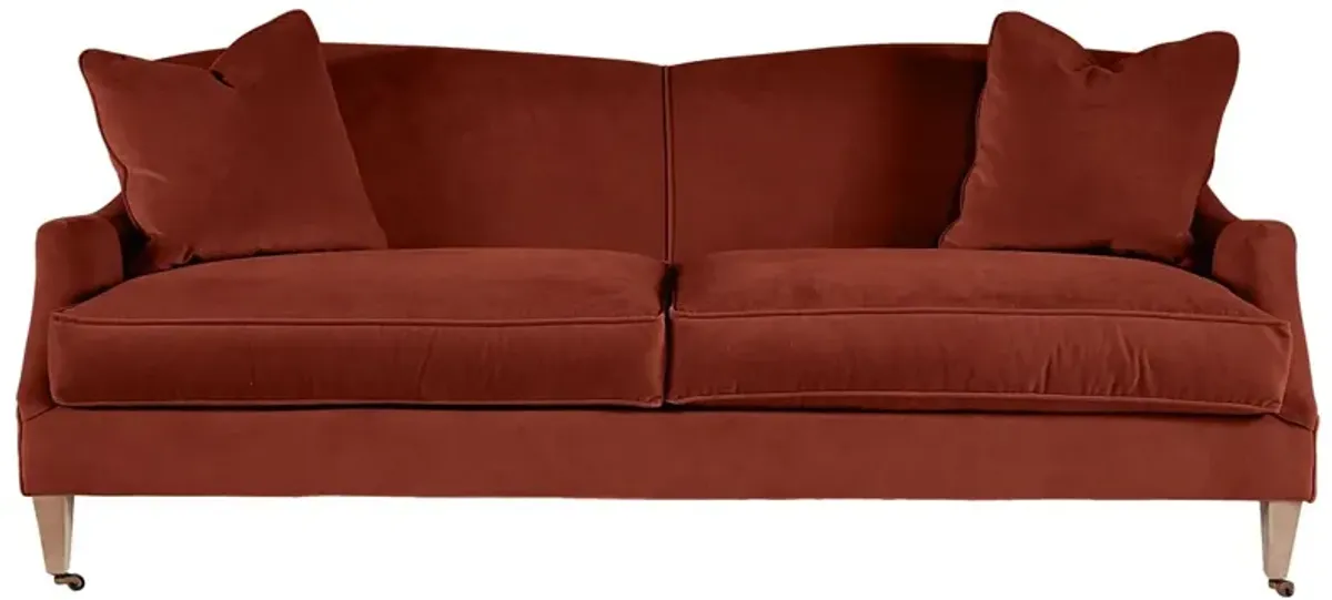 Elodie Velvet Curved Back Sofa