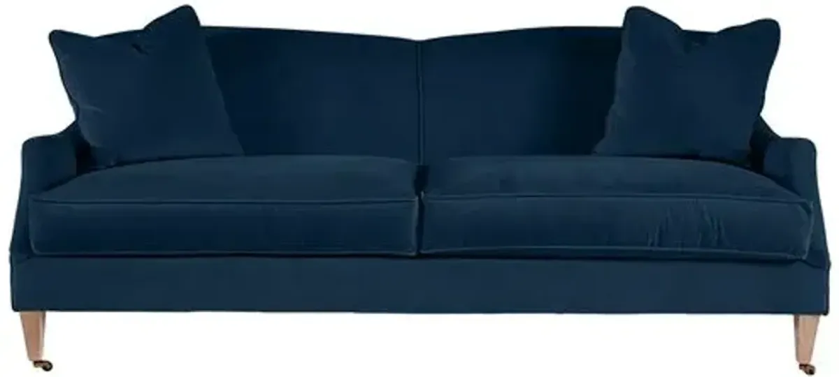 Elodie Velvet Curved Back Sofa
