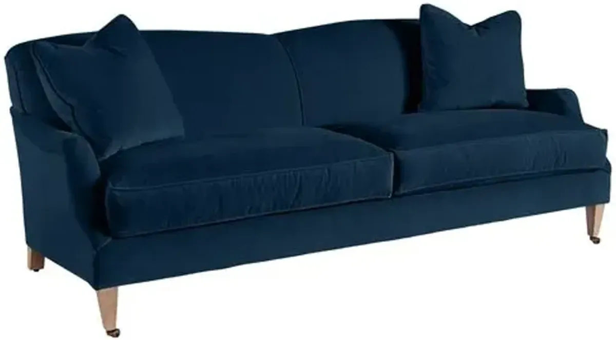 Elodie Velvet Curved Back Sofa