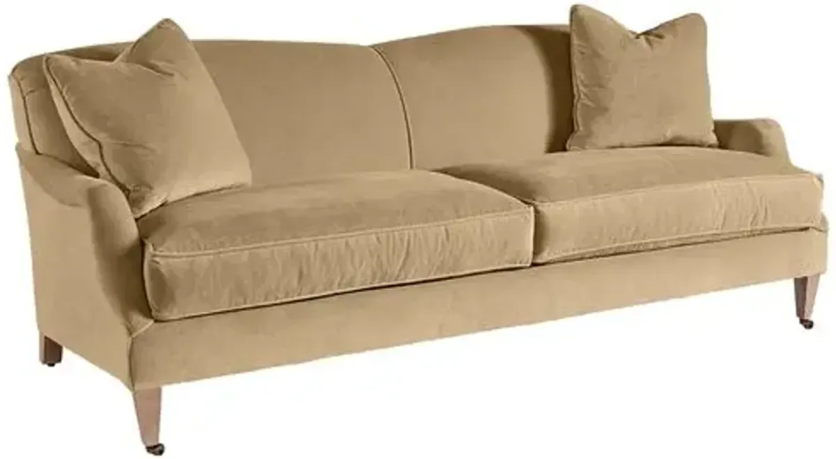 Elodie Velvet Curved Back Sofa