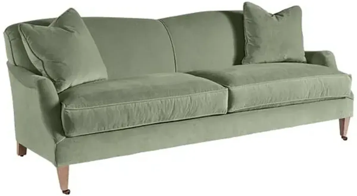 Elodie Velvet Curved Back Sofa