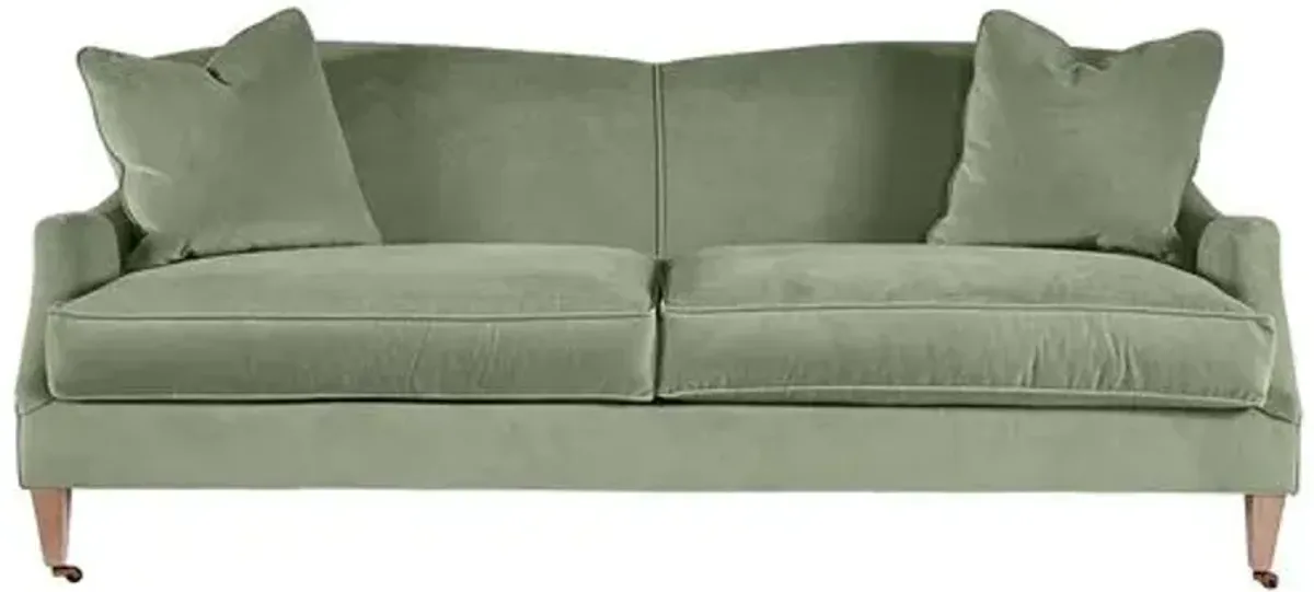 Elodie Velvet Curved Back Sofa