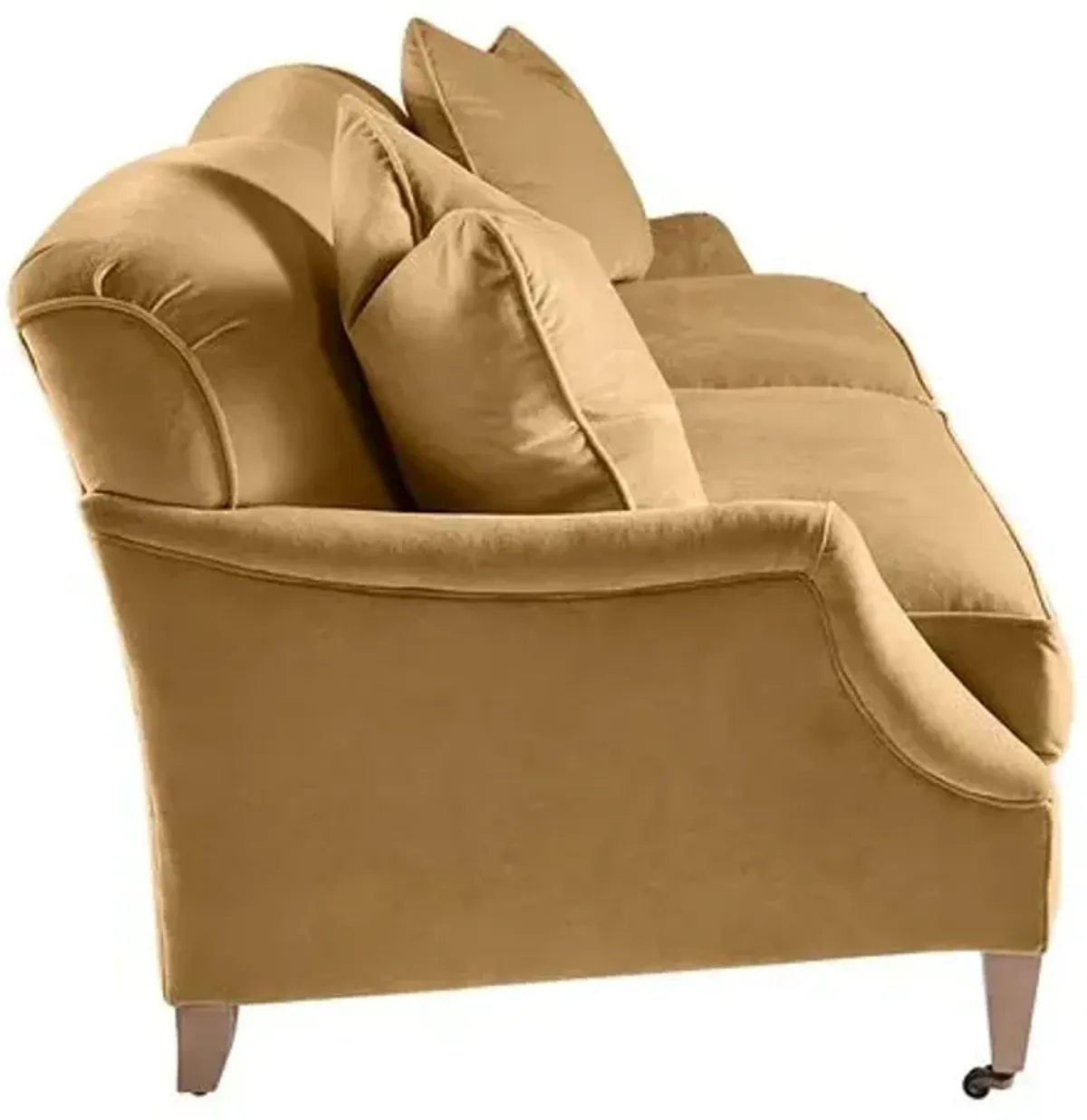 Elodie Velvet Curved Back Sofa