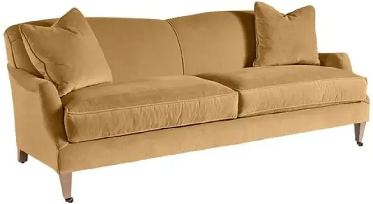 Elodie Velvet Curved Back Sofa