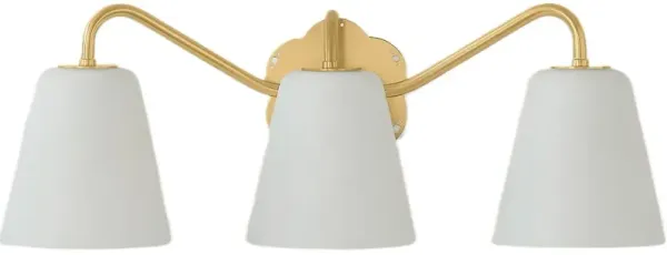 Ellure 3-Light Bath and Vanity Wall Sconce - Gold