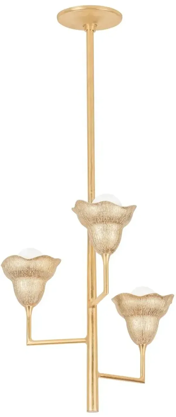 Nemea Floral Chandelier - Gold