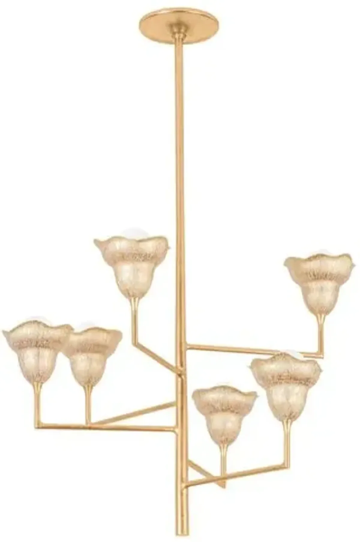Nemea Floral Chandelier - Gold