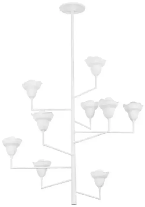 Nemea Floral Chandelier - White