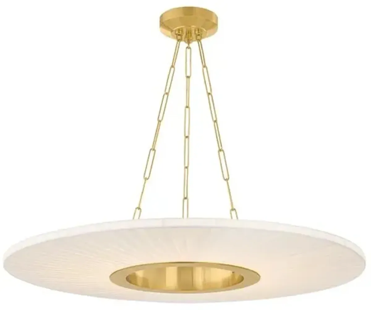 Caliora Chandelier - Aged Brass - Gold