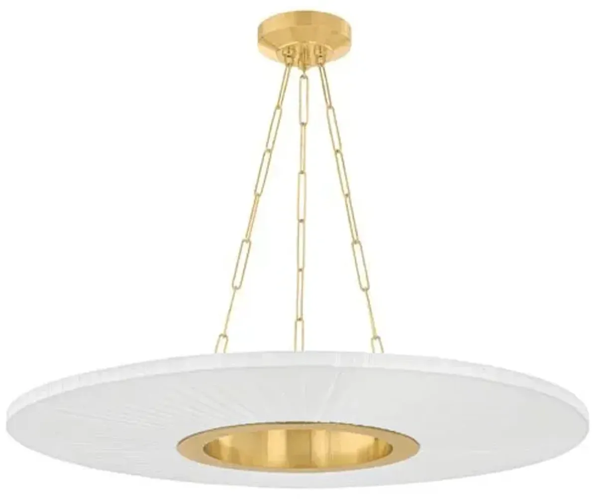Caliora Chandelier - Aged Brass - Gold