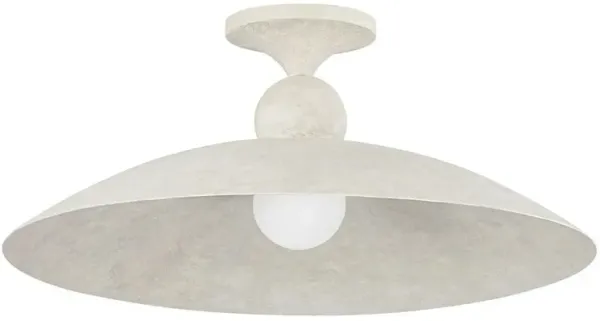Toren Flush Mount - Limewash Plaster - White